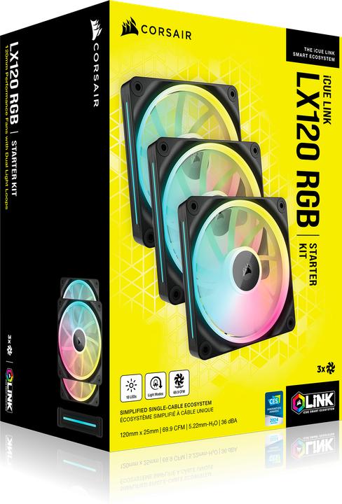Produktbild Corsair Link LX120 (120 mm, 3 x)