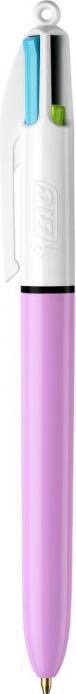 Actual product image Bic Four Colour Ballpoint Pen 4 Colours Fun Purple (Violet, White, 1 x)
