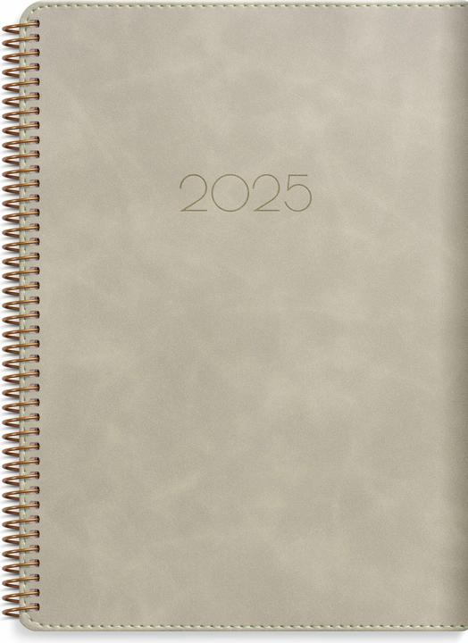 Actual product image Burde Business A5 Twist beige calendar 2025 (A5, 1 week / 2 pages)