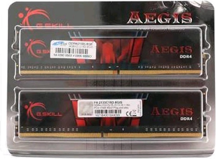 Actual product image G.Skill Aegis (2 x 4GB, 2400 MHz, DDR4-RAM, DIMM)