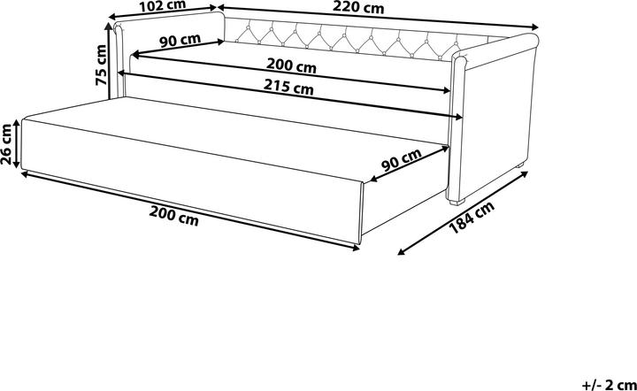 Actual product image Beliani Libourne (90 x 200 cm)