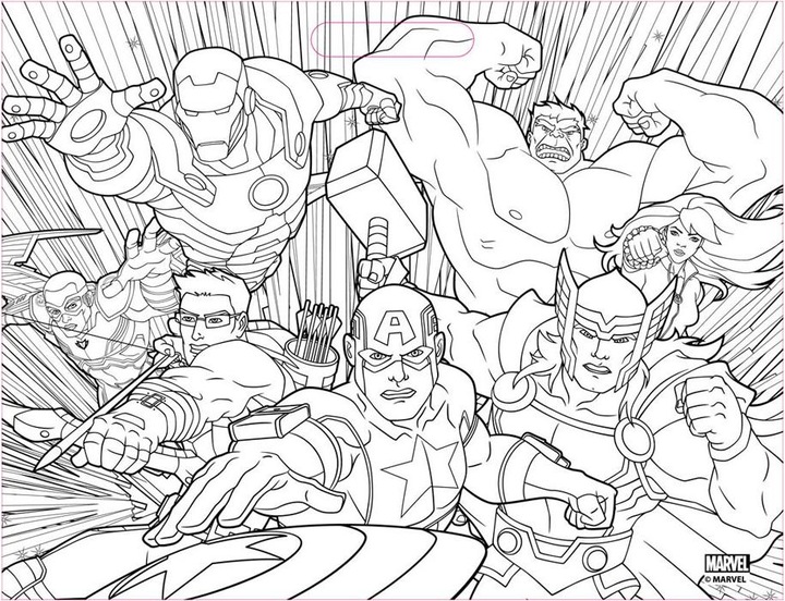 Immagine prodotto No Name Blocco da disegno Avengers con adesivi e 3 matite colorate, 40 fogli
