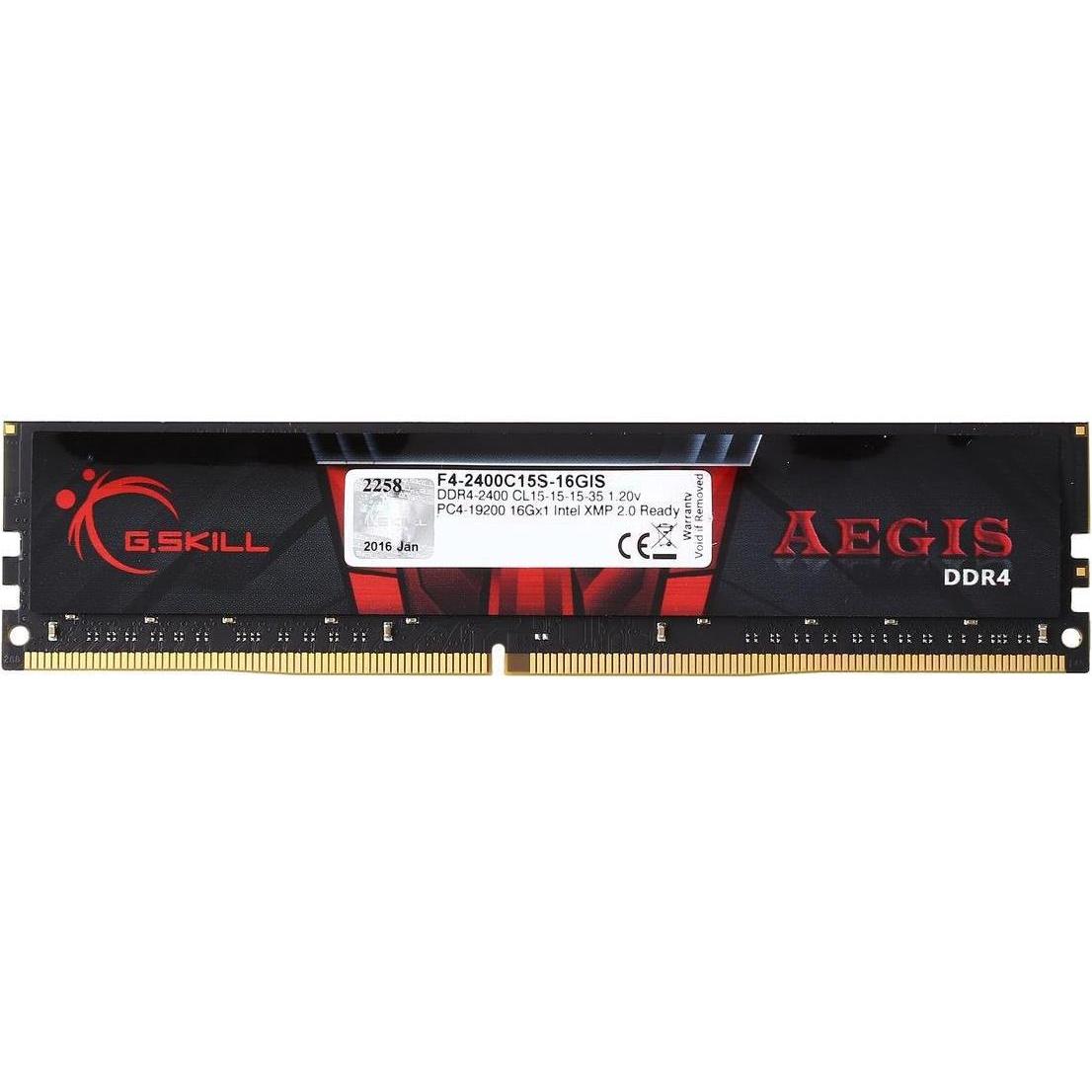Thumbnail - G.Skill Aegis (1 x 4GB, 2400 MHz, DDR4-RAM, DIMM), RAM, Schwarz