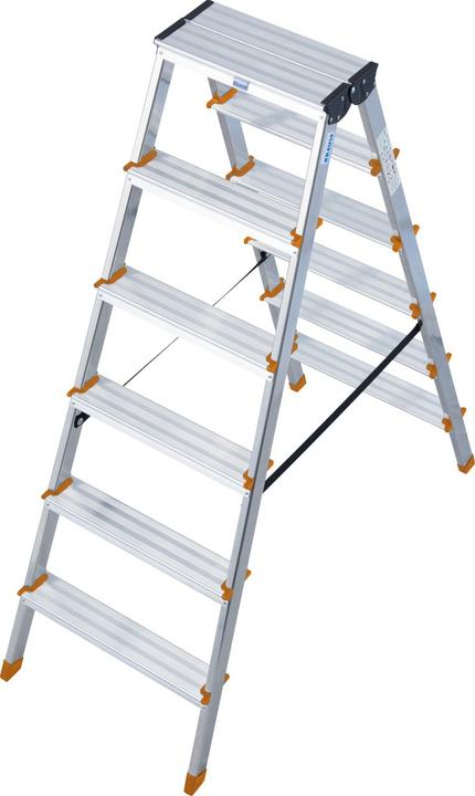 Immagine prodotto Krause 120410 Scala pieghevole in alluminio (Gradino pieghevole, 115 cm)