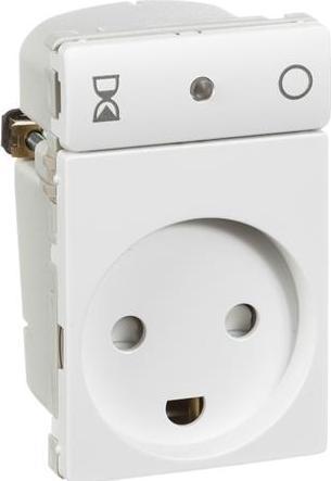 Produktbild LK FUGA Steckdose mit Timerfunktion 5min-10t55min, Weiss, DETAILS
