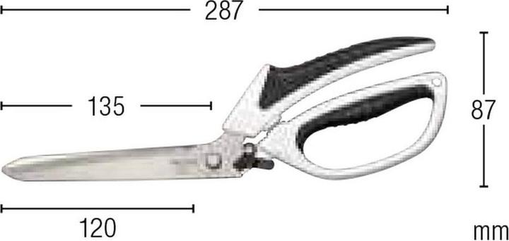 Tajima Ciseaux d'artisanat Varix 287 mm (28.70 cm)