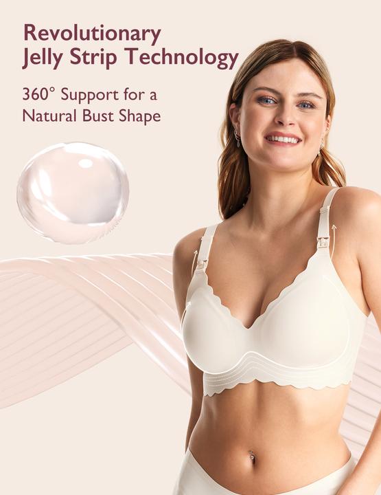 Image du produit Momcozy YN46 Seamless Support Floral Nursing Bra Skin L (L)