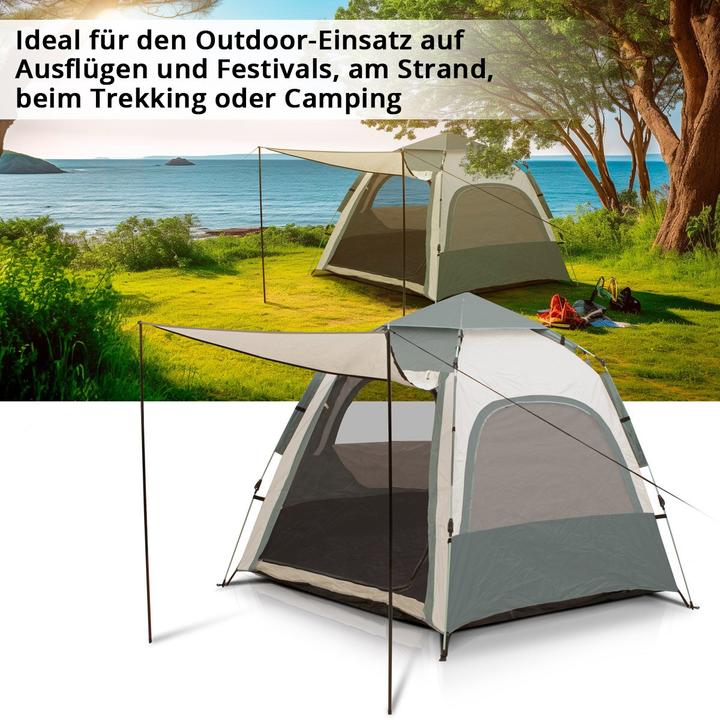 Produktbild Stahlwerk Campingzelt Z-273 ST 273 x 273 cm selbstaufbauendes Pop-Up-Zelt (4.50 kg, 4 Personen)
