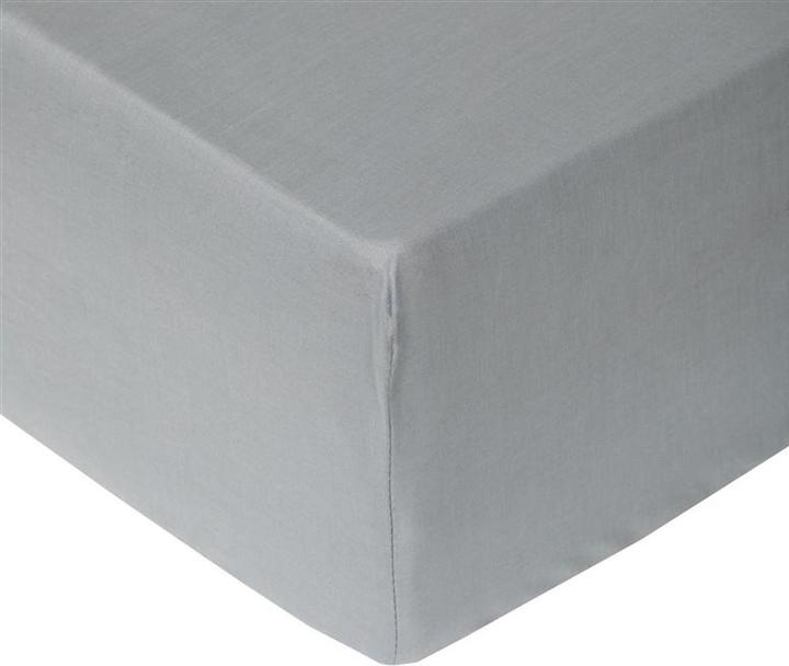 Produktbild Domoletti FITTED SHEET COTTON 90X200+25 GREY (90 x 200 cm)