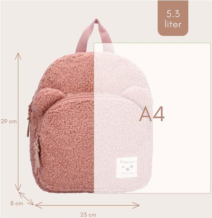 Immagine prodotto Kidzroom Rucksack Porto Beary Excited Pink