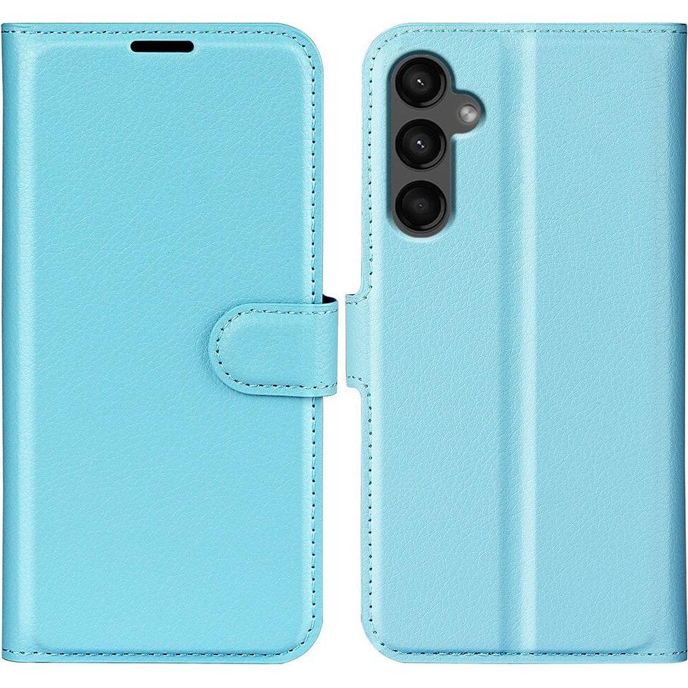 Cover-Discount Galaxy A15 - Leder Etui Hülle blau (Samsung Galaxy A15), Smartphone Hülle, Blau