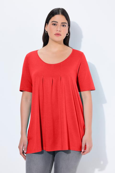 Actual product image Ulla Popken Essential Front Pleat Tee (60)