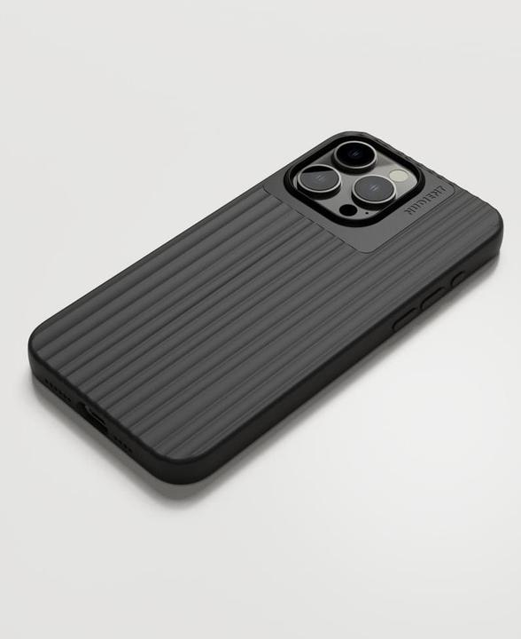 Produktbild Nudient Back Cover Bold Case iPhone 15 Pro Max Charcoal Black (Apple iPhone 15 Pro Max)