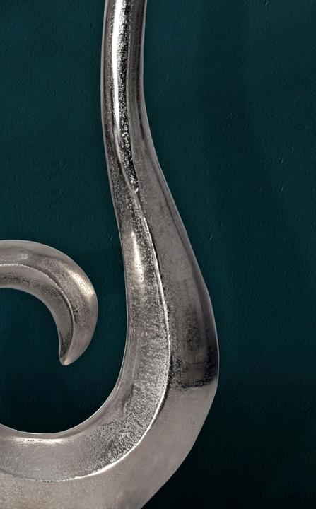 Produktbild FineBuy Vase Blumenvase 47 cm Aluminium Spirale Tischvase Wohndeko Dekovase (1x)