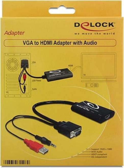 Produktbild Delock VGA zu (HDMI, 23 cm)