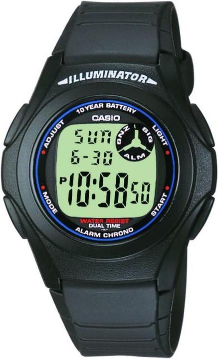 Produktbild Casio F-200w-1aef (Digitaluhr, Sportuhr, Chronograph, 40 mm)