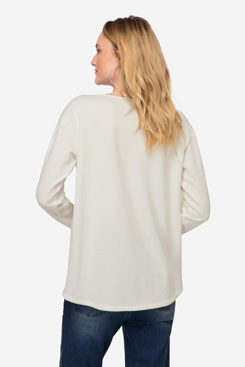 Produktbild Laurasøn Sweatshirt, oversized, Robben Print, Rundhals, Langarm (S)
