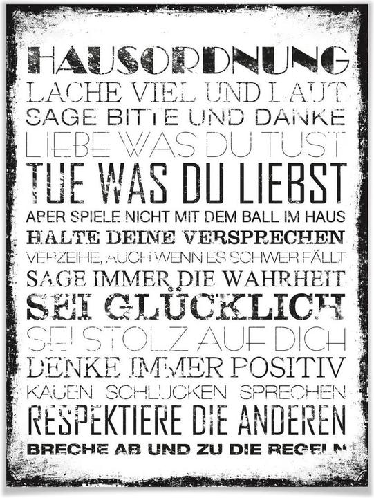 Image du produit Trenddeko Règlement intérieur (60 x 80 cm)