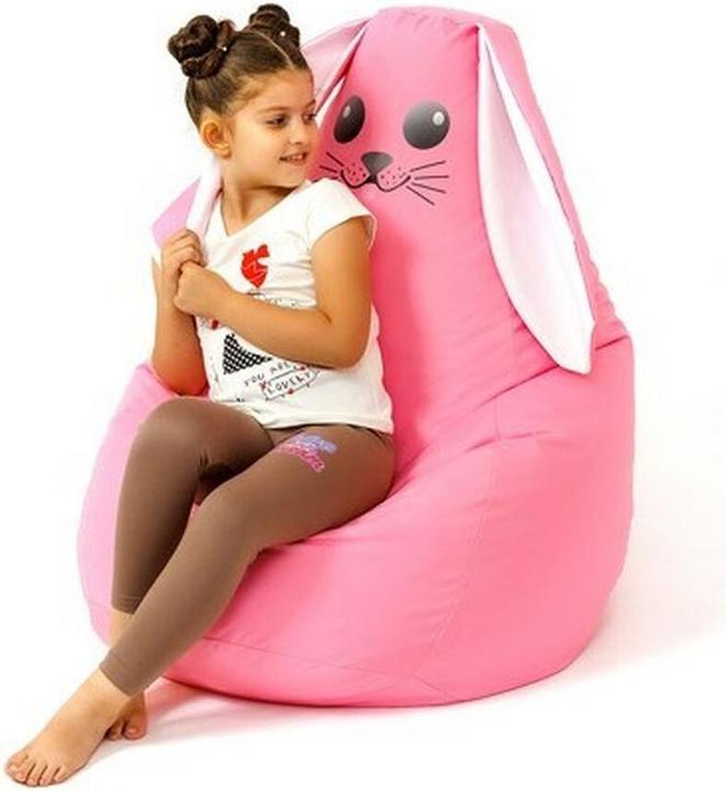 Actual product image Go Gift Sako Bag Stool Rabbit pink L 105 x 80 cm