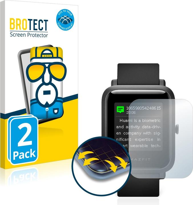 Productafbeelding BROTECT Volledig bedekkende screen protector (Amazfit Bip S)