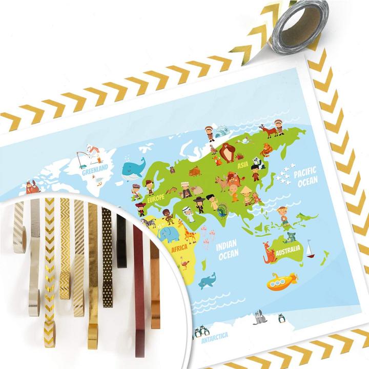 Actual product image Trenddeko Fun children world map (150 x 120 cm)