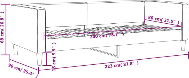 Produktbild vidaXL ausziehbares Tagesbett