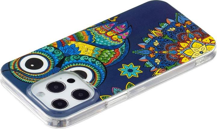 Actual product image Ueli Express iPhone 15 Pro Max Glow Glow Rubber Protective Case Owl (Apple iPhone 15 Pro Max)