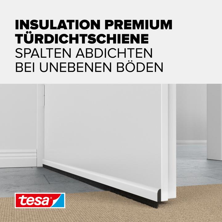 Produktbild tesa tesamoll COMFORT Türdichtschiene, selbstklebende Türdichtung für unebene Böden (0.32 kg, White)