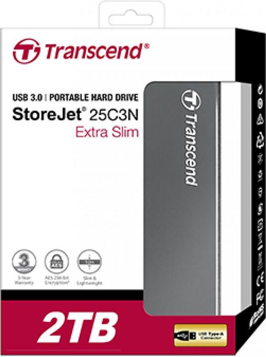 Actual product image Transcend 2TB STOREJET 2.5IN C3N (2 TB)