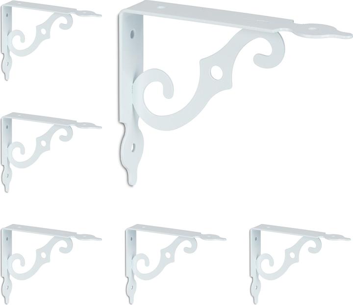 Relaxdays 6x Shelf brackets