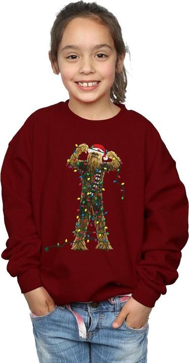 Immagine prodotto Star Wars Chewbacca Christmas Lights Felpa Ragazze (140, 146)