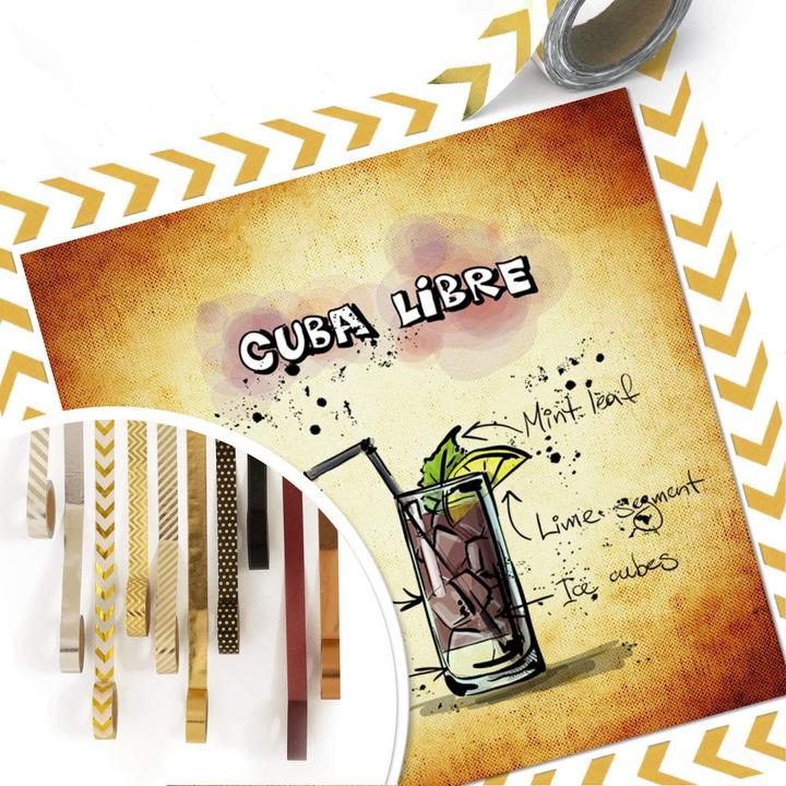 Immagine prodotto Trenddeko Cuba Libre - Ricetta (30 x 30 cm)