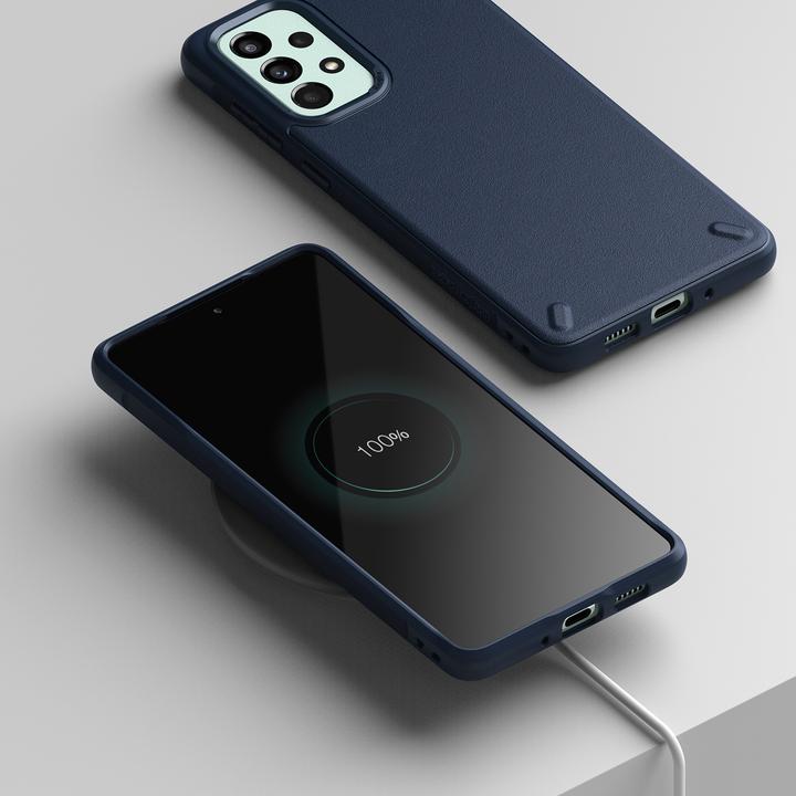 Actual product image Ringke Onyx durable cover for Samsung Galaxy A73 dark blue (Samsung Galaxy A73 5G)