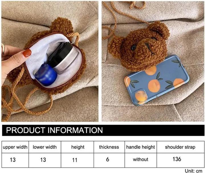 Immagine prodotto Only-Bags.Store Borsa a tracolla con orsetto