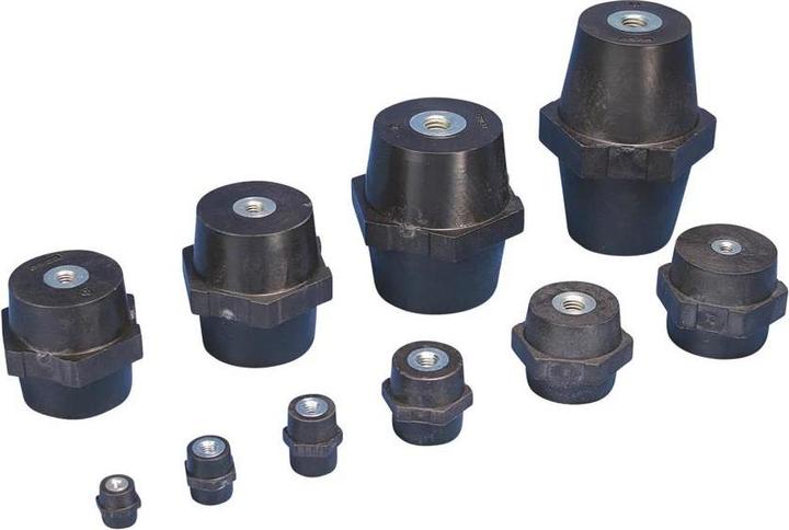 Actual product image ABB Halogen-free insulator 40x40 mm with M10 thread on both sides made of glass fibre-reinforced