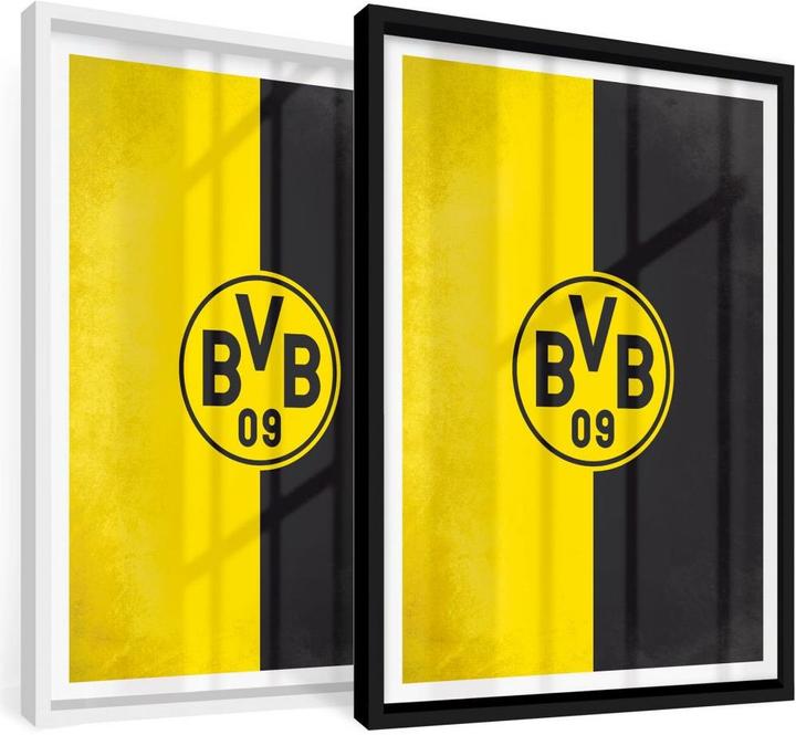 Image du produit Borussia Dortmund BVB Logo Jaune Noir (30 x 40 cm)