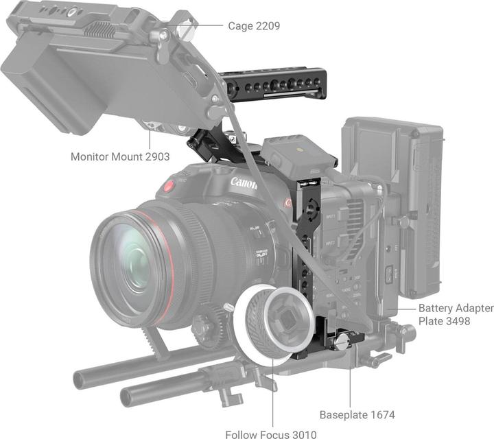 Produktbild SmallRig Cage Handheld Kit Canon EOS C70 (Cage)