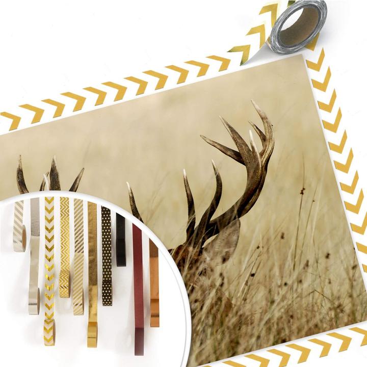 Produktbild Trenddeko Wachsamer Hirsch (60 x 50 cm)