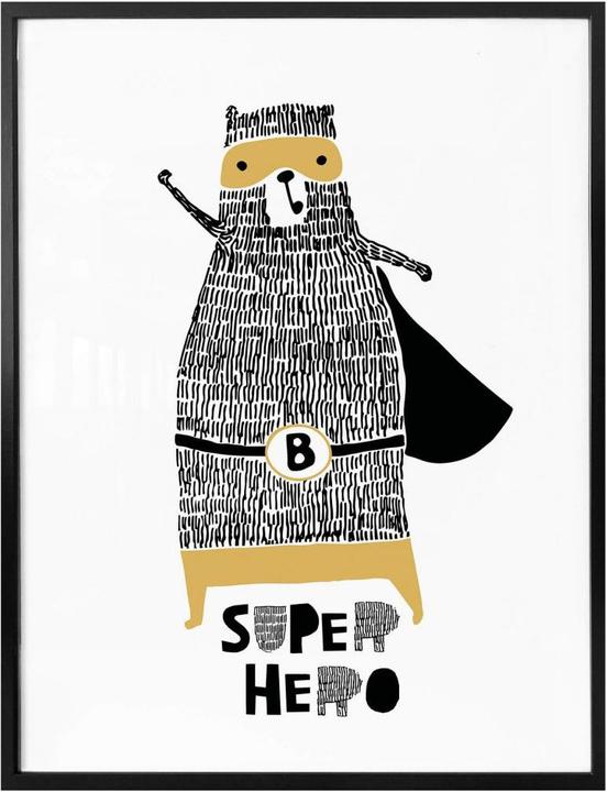 Produktbild Trenddeko Bärenstarker Superheld (30 x 40 cm)