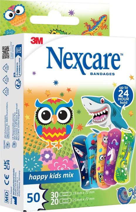 Produktbild Nexcare Happy Kids Mix (50x)