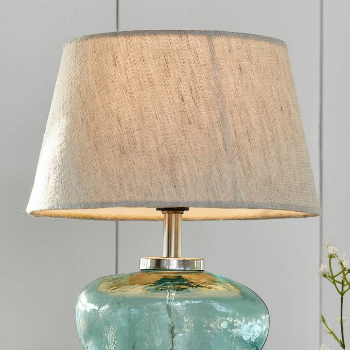 Actual product image Loberon Tischlampe Rufino blau/beige (E14)