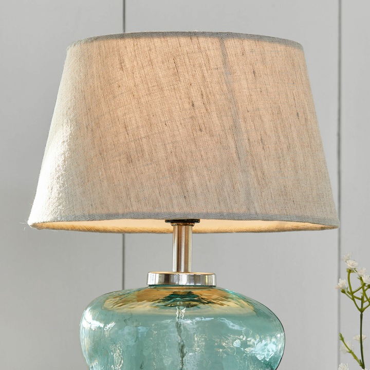 Image du produit Loberon Tischlampe Rufino blau/beige (E14)