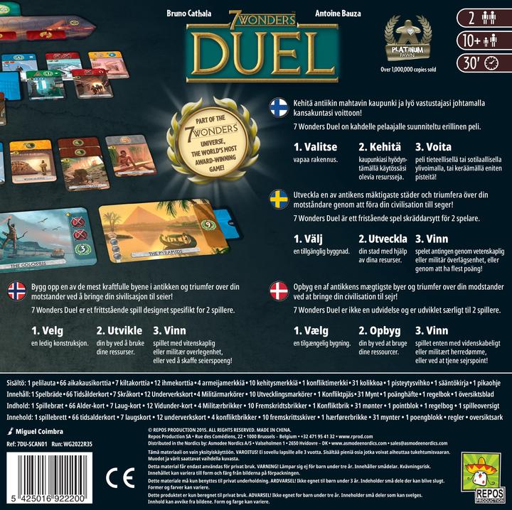 Immagine prodotto Enigma 7 Wonders Duel Nordic (Danese, Finlandese, Norvegese, Svedese, 2 Giocatori)