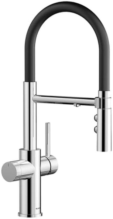 Produktbild Blanco catris s - keukenkraan met filterfunctie en flexibele uitloop, chroom/zwart