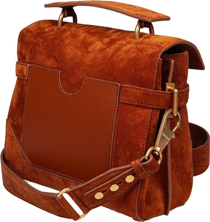 Produktbild Balmain b buzz 23 suede handbag, caramel color