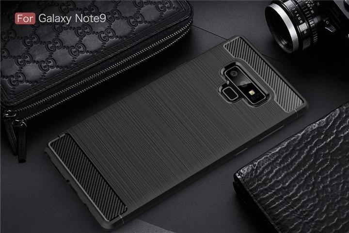 Actual product image Screenguard Samsung Galaxy Note9 Cover Carbon Brushed Soft TPU (Samsung Galaxy Note 9)