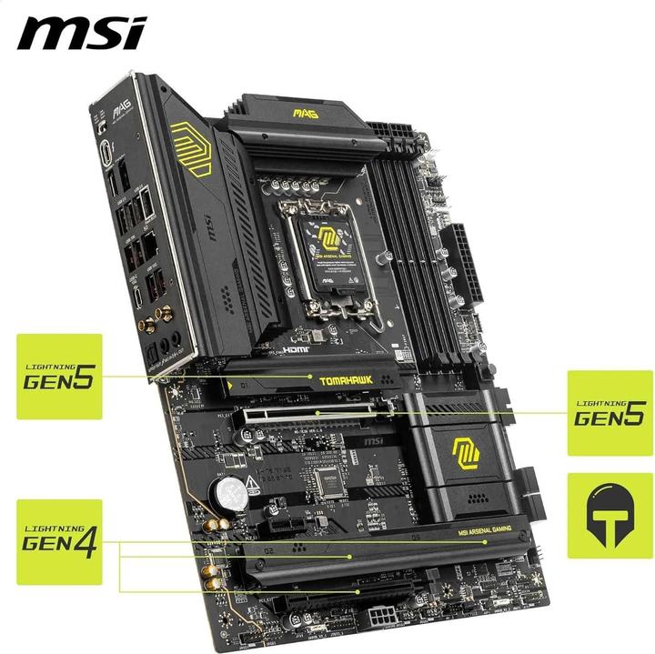 Productafbeelding MSI MAG B860 TOMAHAWK WIFI (LGA 1851, Intel B860, ATX)