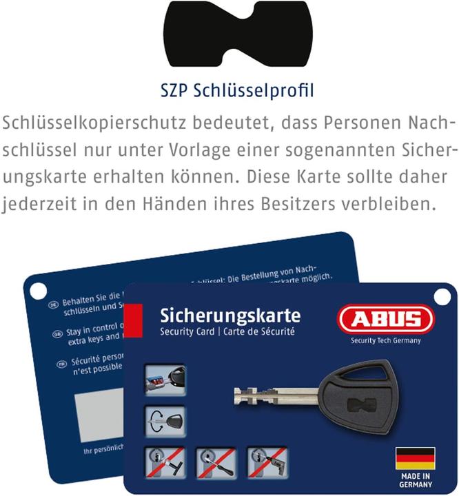 Immagine prodotto Abus Granit Vorhängeschloss 37/60 mit LED-Schlüssel