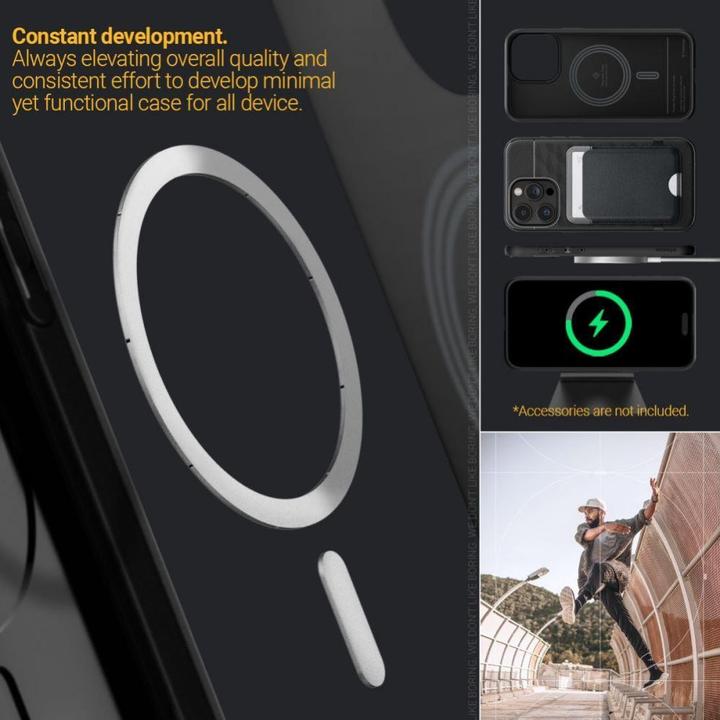 Actual product image Caseology Parallax MAG iPhone 15 Pro 6.1" Magsafe Czarny/Matte Black ACS06749 (Apple iPhone 15 Pro)