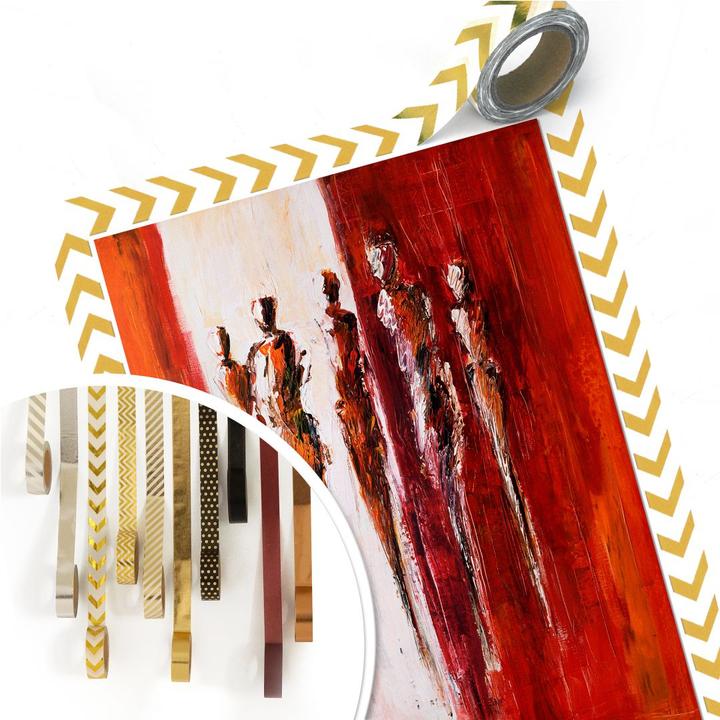 Image du produit Trenddeko Schüssler - Cinq chiffres en rouge (70 x 100 cm)
